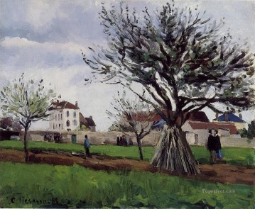 カミーユ・ピサロ Painting - ポントワーズのリンゴの木 1868年 カミーユ・ピサロ